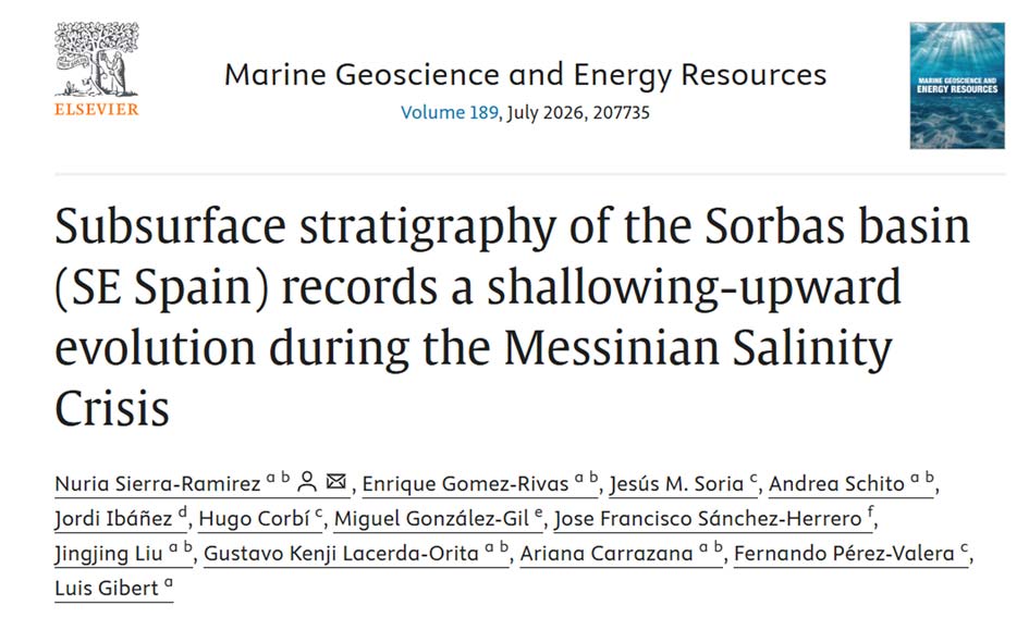 Subsurface stratigraphy of the Sorbas basin (SE Spain) records a shallowing-upward evolution during the Messinian Salinity Crisis